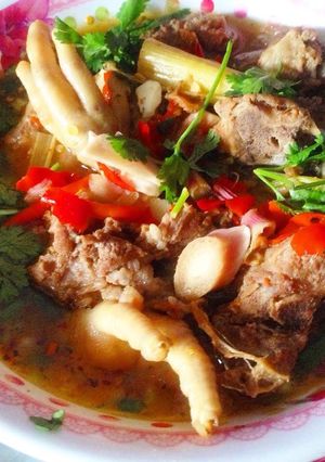 รูปของ ต้มแซ่บกระดูกหมู & ขาไก่