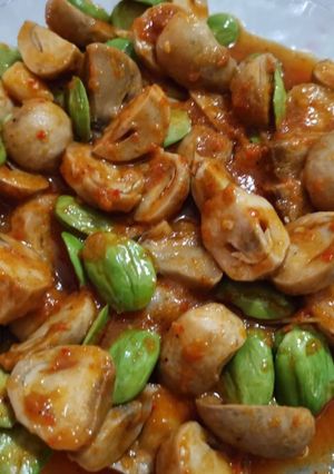 Foto resep Sambel goreng jamur pete