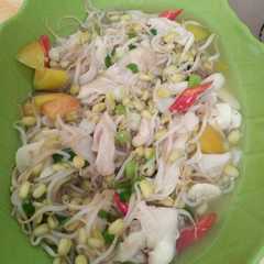 A picture of Tumis toge jamur.