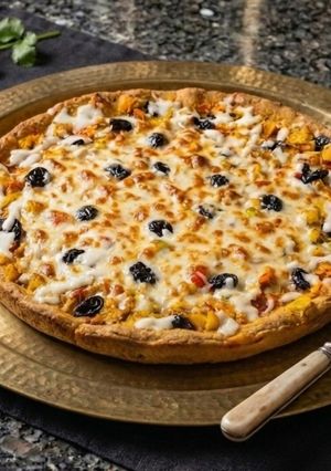 صورة لوصفة بيتزا دايت🍕 بدقيق الحبة الكاملة🍕