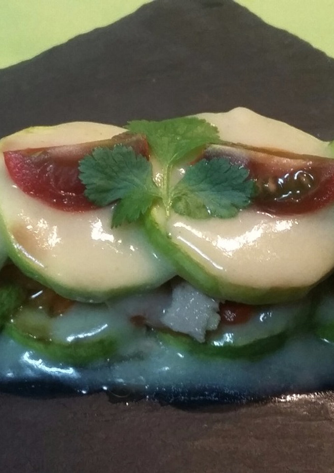 Una foto de Timbal de calabacín