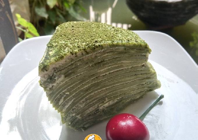 Resep Matcha Mile Crepes Oleh Dapur Esmo Cookpad 5841