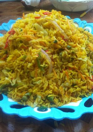 A picture of Jellof Rice.
