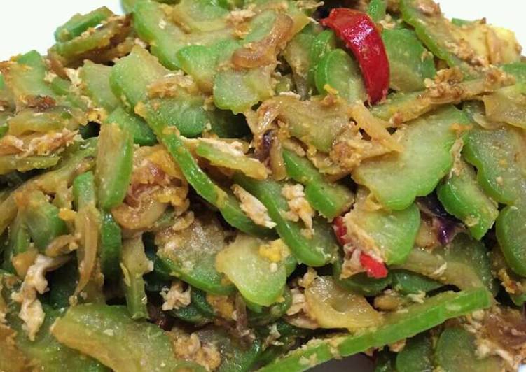 Resep Sayuran Sehat (Pare vs Teri), Enak