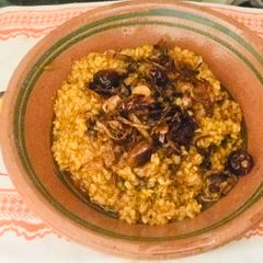 A picture of Dhabba style moong dal.