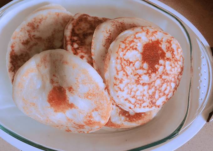 Recipe of Speedy Fluffy Cheese Masa(Rice pan cake)