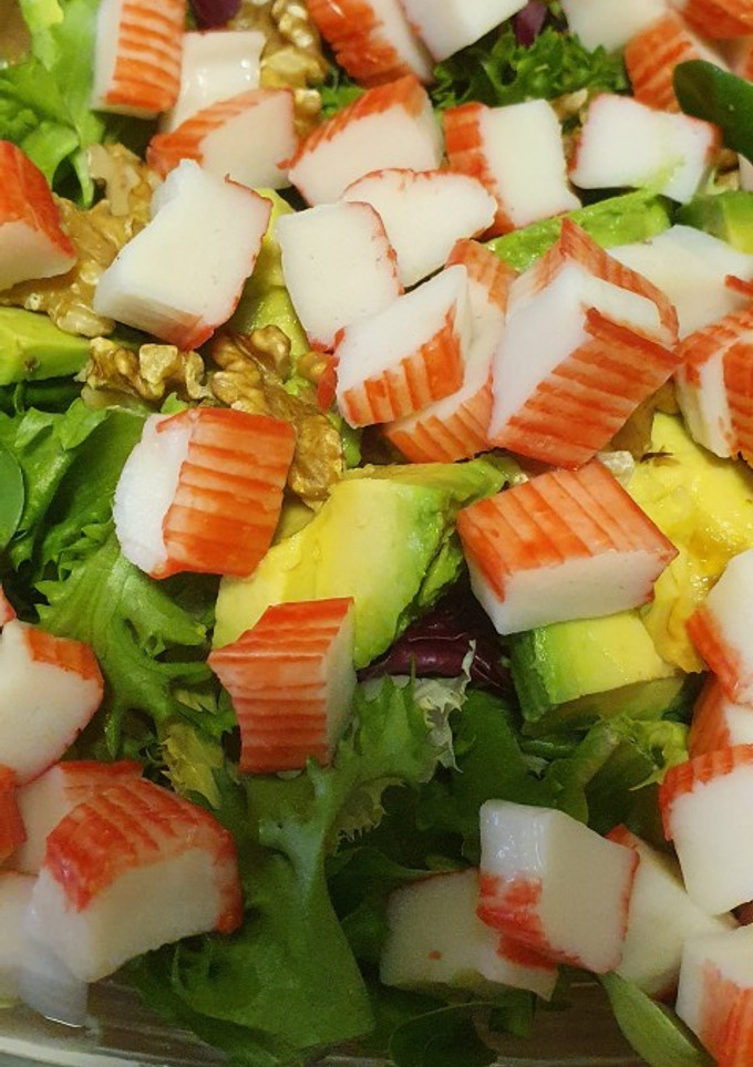 Una foto de Ensalada aliñada con vinagreta de miel