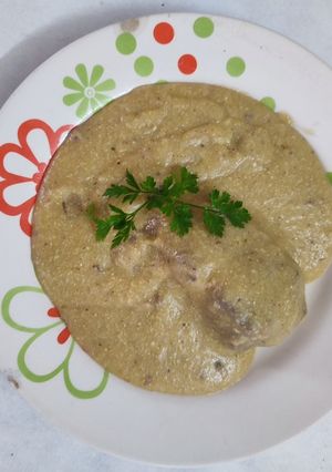 Una foto de Mbaipy so'o (Polenta con carne)