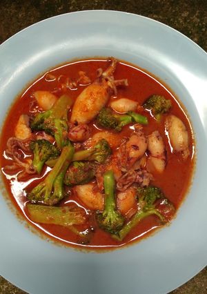 Foto resep Cumi saos padang (Enak dan mudah dibuat)