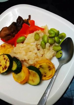 田園雞汁燉飯 的食譜成品照片