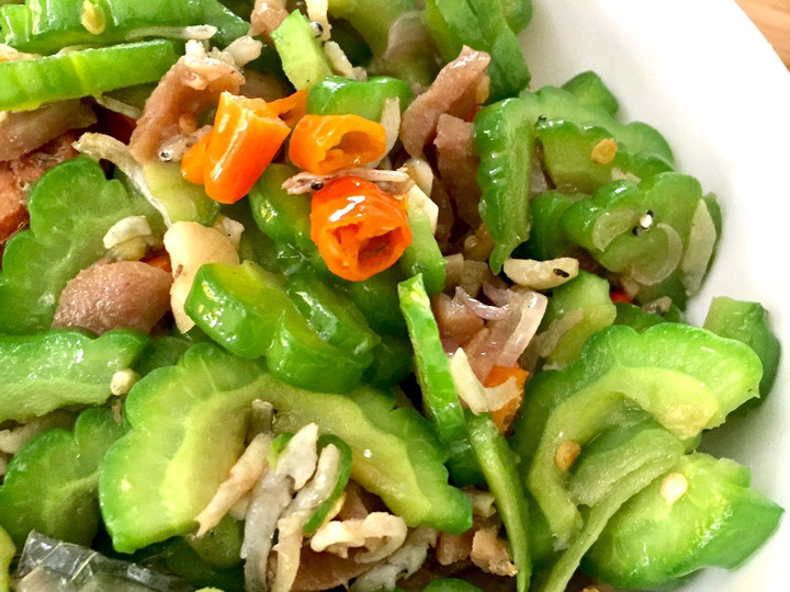 Resep Tumis Pare teri nasi bakso yang Menggugah Selera