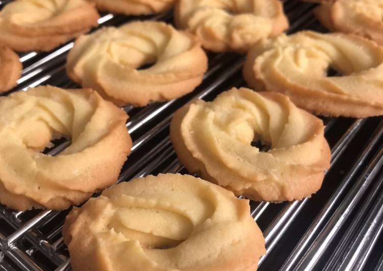 Resep Butter cookies Anti Gagal