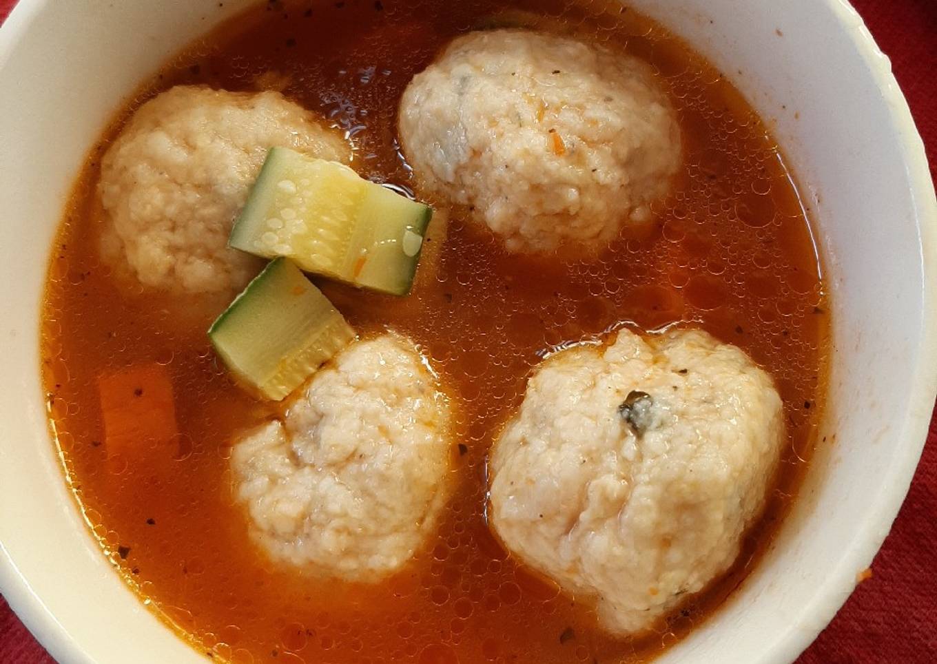 Albóndigas de pollo con masa