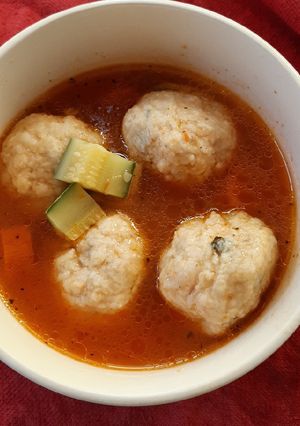 Una foto de Albóndigas de pollo con masa