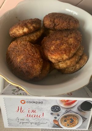 Фото Котлеты с овсянкой и куриным филе.