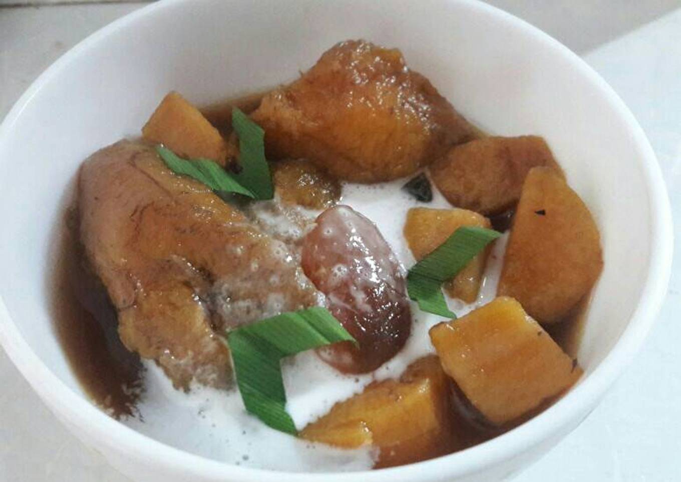 Kolak Campur (Ubi, Pisang, Kolang-Kaling)