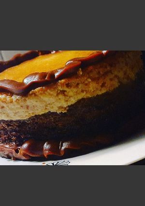 Una foto de Chocoflan