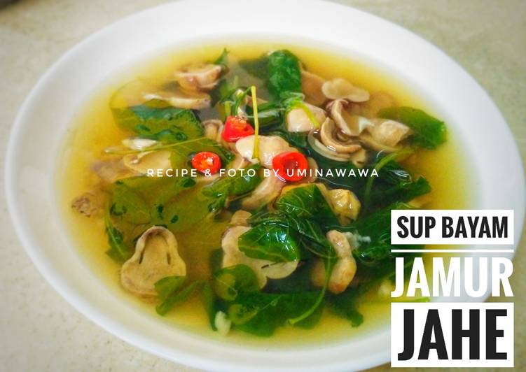 Resep Sup BeJeJe (Bayam Jamur Jahe) yang Lezat