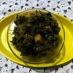 A picture of Aalu methi sabzi.