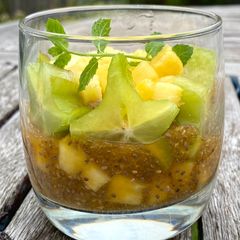 A picture of Golden Orb Fruit Cocktail.