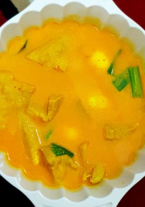 Foto resep Sayur Tahu dan telur bumbu kuning santan