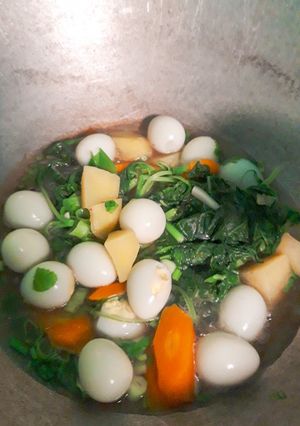 Foto resep Veggie sop telur puyuh