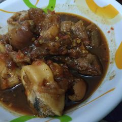 A picture of Cowleg pepper soup.