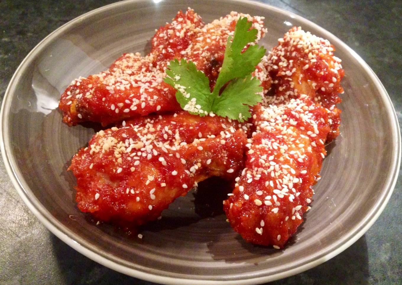 Spicy Korean fried chicken