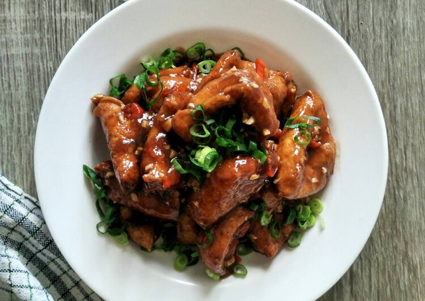 Tahu Kopong Tumis Saos Tiram