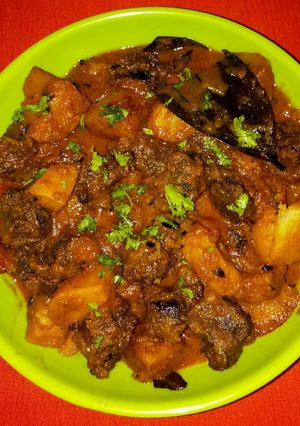 A picture of Aalo or masala bdi ki sabji.