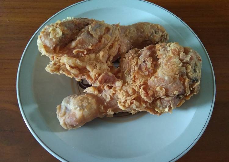 Resep Ayam Goreng Tepung Crispy Yummy, Enak Banget