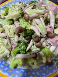 Brokoli Kembang Kol Tumis Jamur Shimeji Lanchon Meat