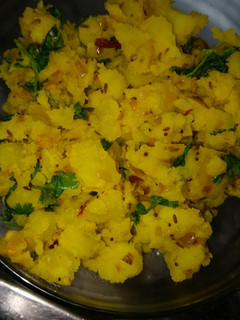 A picture of Aloo bhaji.