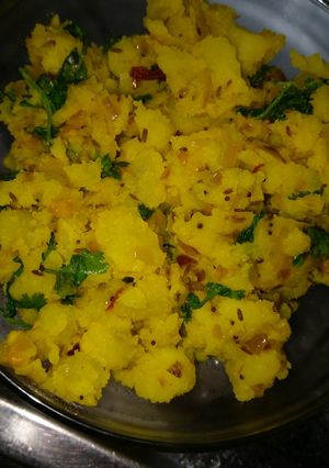 A picture of Aloo bhaji.