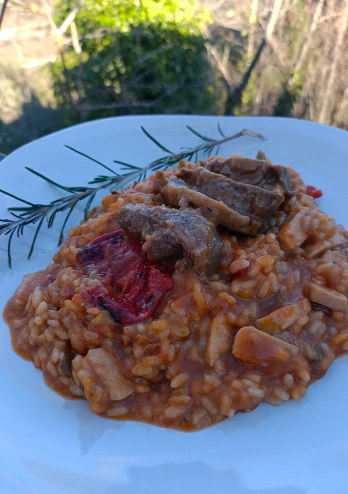 Una foto de Arroz meloso con carrilleras