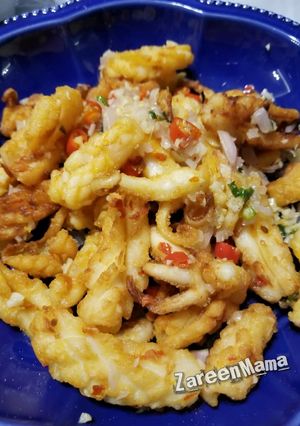 港式椒鹽鮮魷 的食譜成品照片