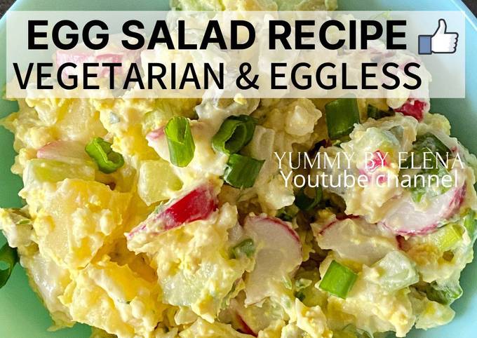 Simple Way to Prepare Any-night-of-the-week EGG SALAD Recipe l Vegetarian &amp; Eggless