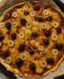 Pizza de banana e chourição