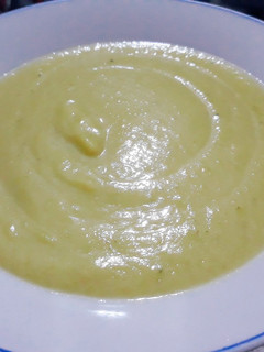 Una foto de Puré de calabacín