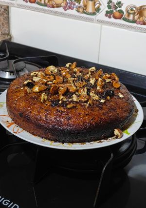 Una foto de Bizcocho de Zanahoria con Crujiente de Almendras