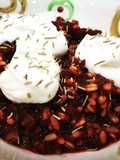 Farro, orzo e riso alla barbabietola e yogurt greco