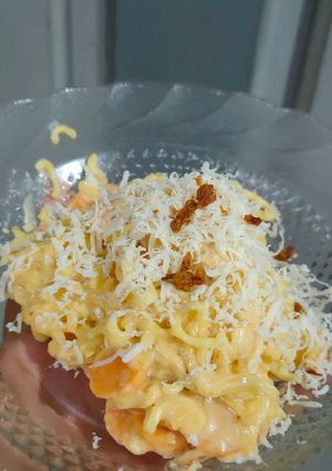 Foto resep Mie instan carbonara