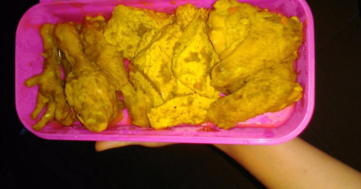Resep Ayam + Tahu bumbu Kunyit oleh Mawar MWR_kitchen 