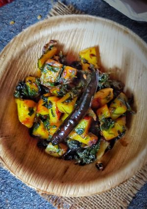 আলু মেথি তরকারি (aloo methi torkari recipe in Bengali) রেসিপির প্রধান ছবি