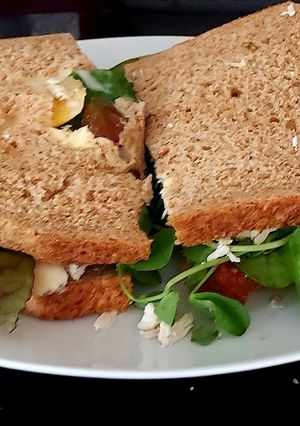 A picture of My Fridge Forage Chicken Salad Sandwich.