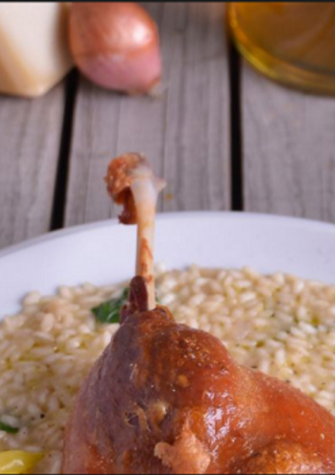 Una foto de Arroz con confit gradoli