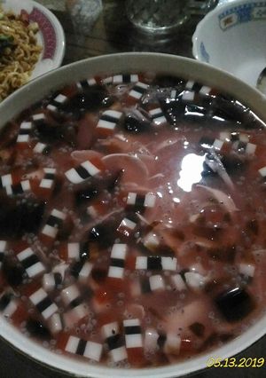 Foto resep Es kelapa merah muda 😜#anti ribet