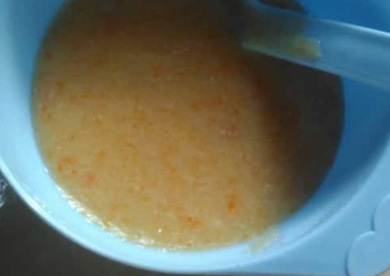 MPASI bubur ayam wortel