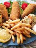 Ropogós hekk zöldséges kölessel és hasáb burgonyával #gluténmentes #tejmentes