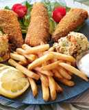 Ropogós hekk zöldséges kölessel és hasáb burgonyával #gluténmentes #tejmentes
